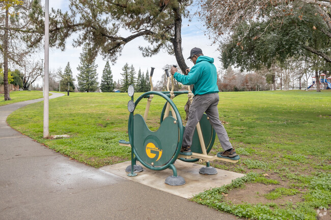 Get in shape in Merrihill at Eugene H. Ahner Park.