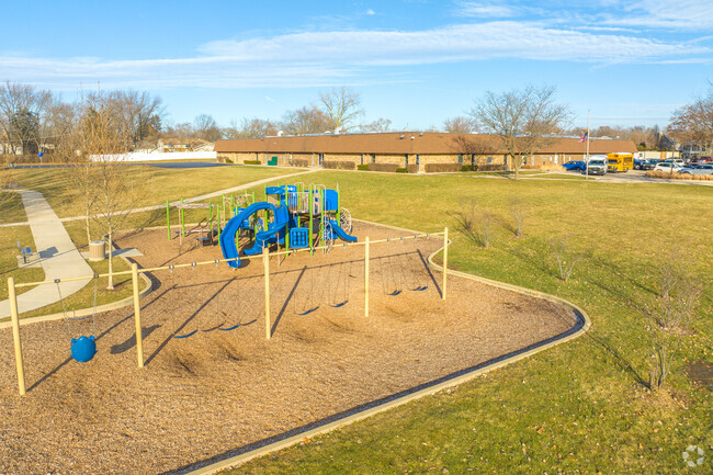 Your kids will never want to leave the playground at John L Sipley Elementary School.