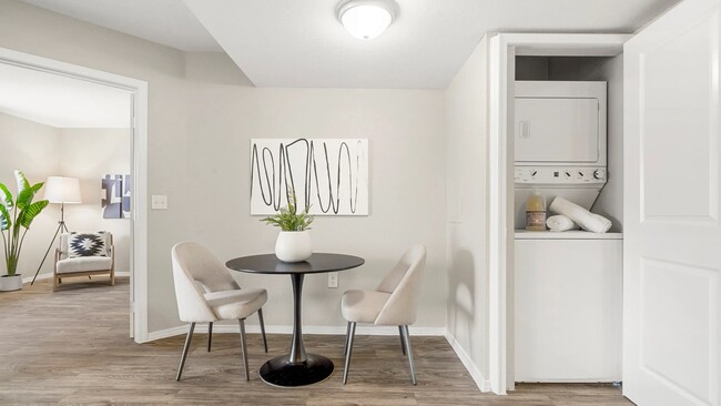 All apartments include a washer and dryer for a hassle-free laundry day!