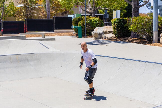 Rancho Carrillo’s skate park is popular for outdoor recreation and skaters.