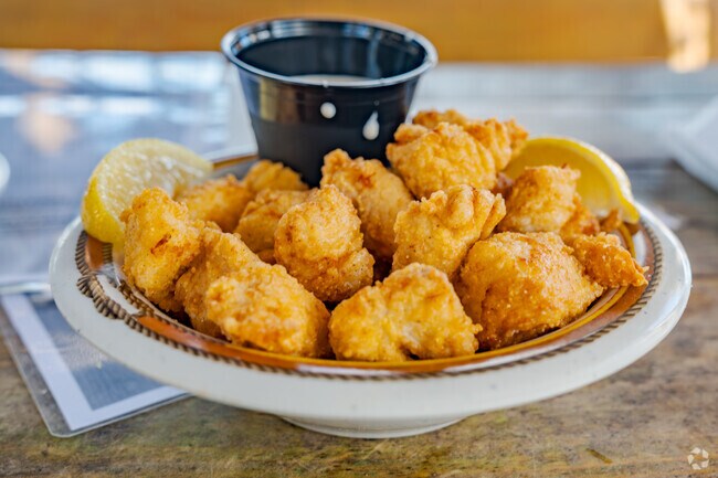 Fresh fried fish is a popular dish at Tarpon Hook Bar and Grill.