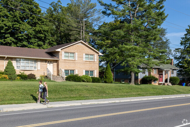 Curb appeal makes walking the McBryde neighborhood a treat.