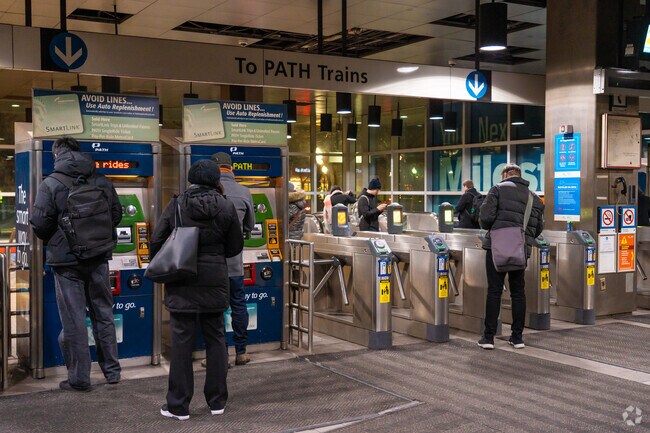 The Waterfront is just a few minutes by PATH train from lower Manhattan.