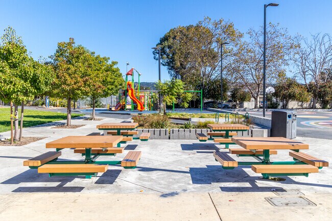 Lovely outdoor area awaits the visitor at the Rainbow Recreation Center and Park.