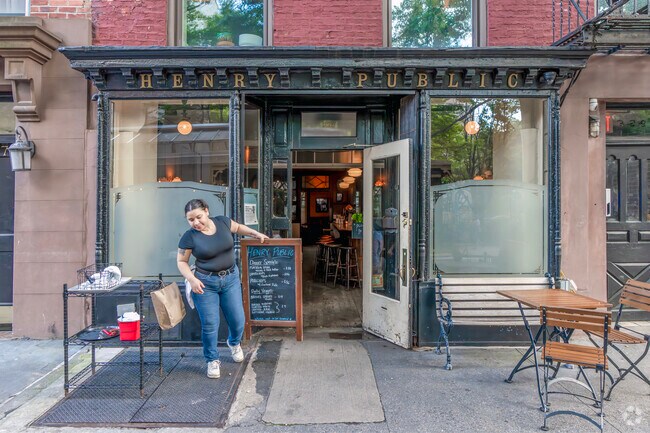 Henry Public is an old saloon that serves high quality food in a casual setting.