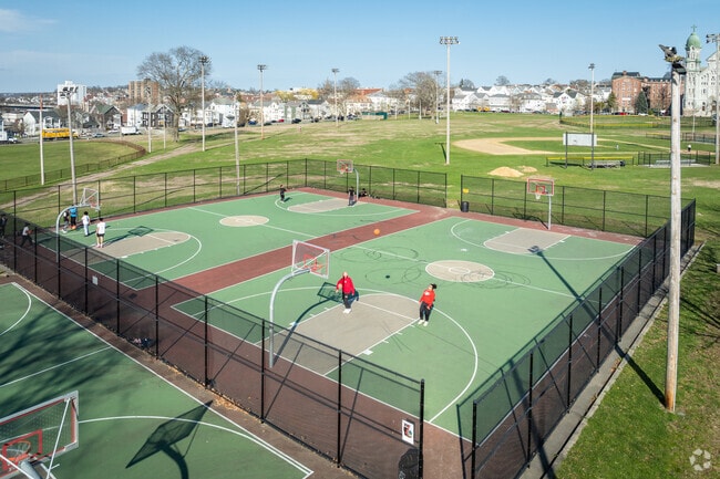 Kennedy Park in Fall River, MA has it all, from fields to playgrounds, near Oak Grove Village.