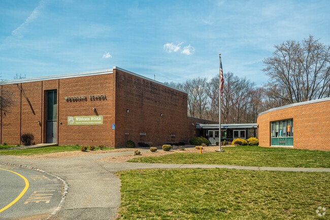 Exterior of Woodland School in Morristown