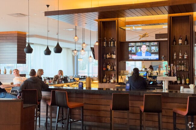 Tucked into the Hyatt hotel is a restaurant called Borealis.