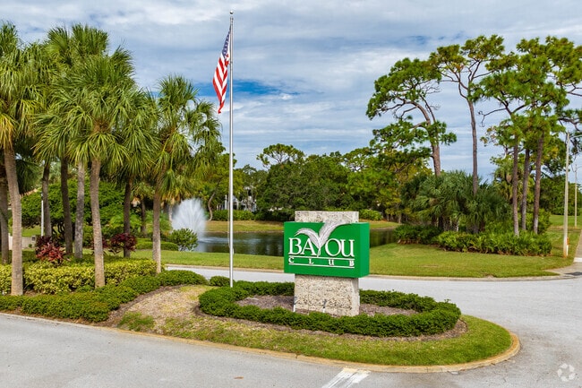 Bayou Club has a gated entrance for the added privacy.
