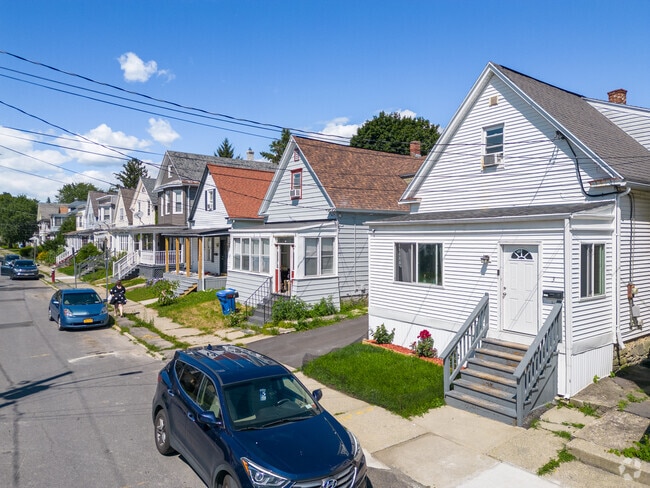 A row of homes on Second Avenue displays the close-knit community residents cherish.
