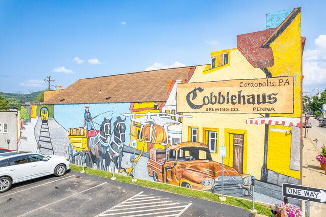 Cobblehaus Brewery serves Coraopolis brewed beers in a casual environment with food.