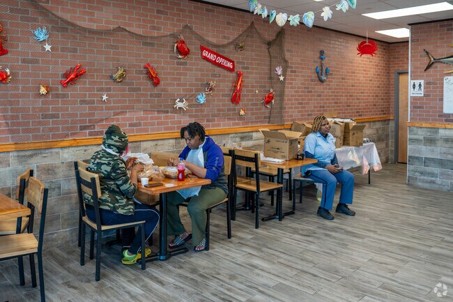 Enjoy some delicious crab legs at Crab Barrack near Belview Heights.