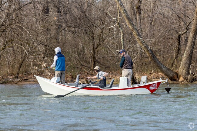 Fly fisherman take a guided excursion down the Watagua River in Elizabethton.