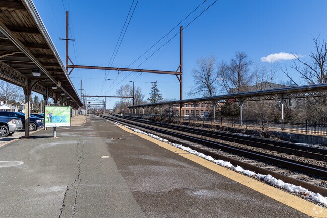 To get to Philadelphia residents of Hiltonia can take a train at the West Trenton Train Station.