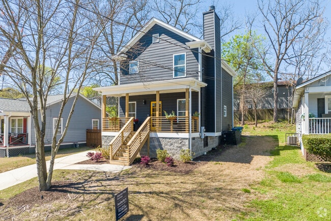 Residents can find two-story American foursquare homes throughout the neighborhood.