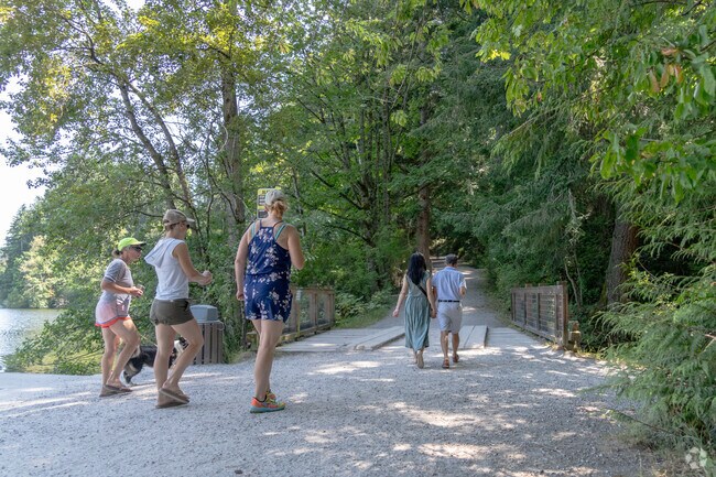 Meet up with friends or a special someone for a lovely walk at Lake Padden Park in Samish.