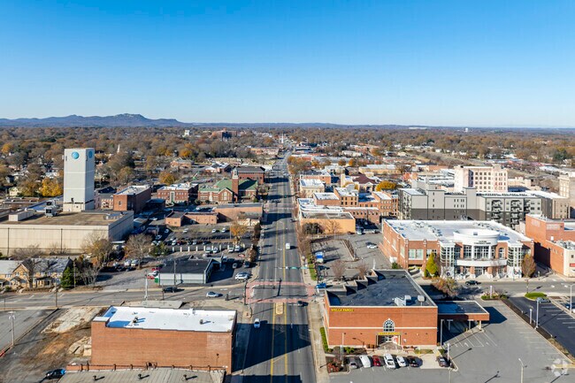 Gastonia is a beautiful city with the silhouette of Crowder's Mountain on the horizon.