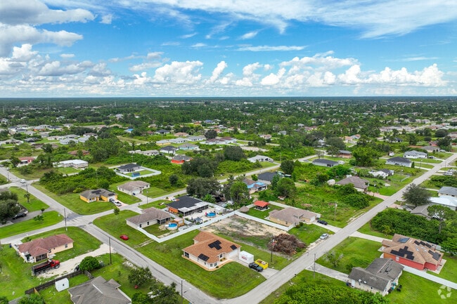 Sunshine is a sprawling Lehigh Acres neighborhood with empty lots and new construction.