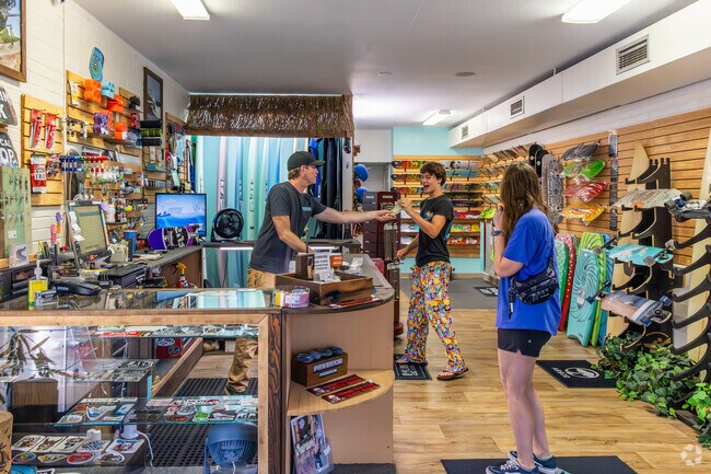Stop by Freeride Surf and Skate Shop in University Park for a new board.