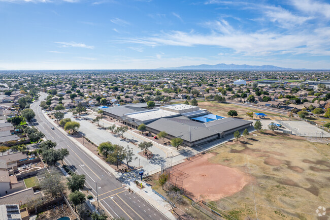 A bird's eye view of Frontier Elementary School in Peoria.