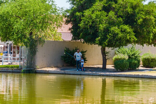 Reel in serenity and adventure through fishing in Garden Lakes.