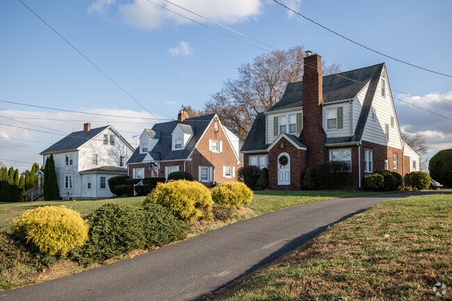 Jarrettsville has several types of single family homes, including Tudor revival and cottages.