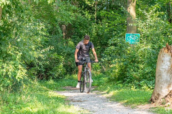 Bikers can ride the McHenry County Prairie Trail to Anders Park.
