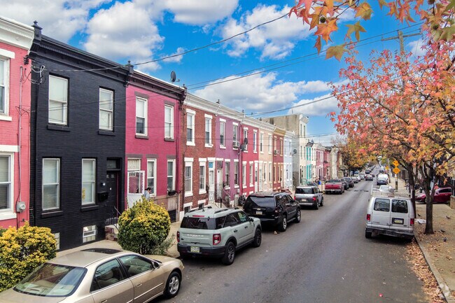 Tree-lined streets run through the McGuire neighborhood.