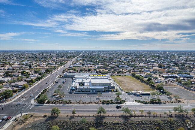 A bird's eye view of Glendale Preparatory Academy in Peoria.