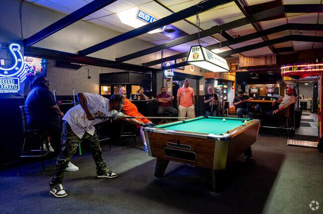 The Village's Big H Sports Bar is a top spot for drinks, and pool.