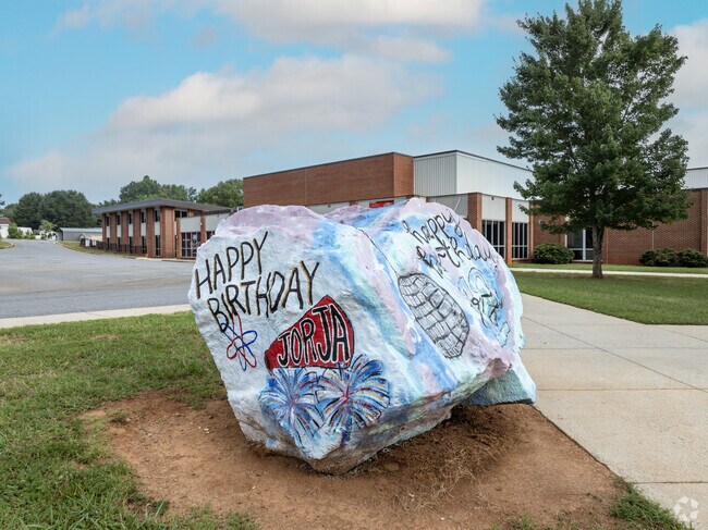 The spirit rock at Claremont Elementary School is a great place for birthday wishes.