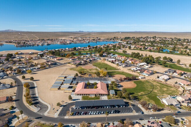 Helendale Elementary offers a sprawling campus when viewed from above.