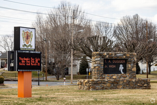 T.A. Dugger Junior High School is home of the Cyclones.