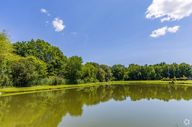 Enjoy the tranquil lake on a warm day that Veterans Memorial has to offer