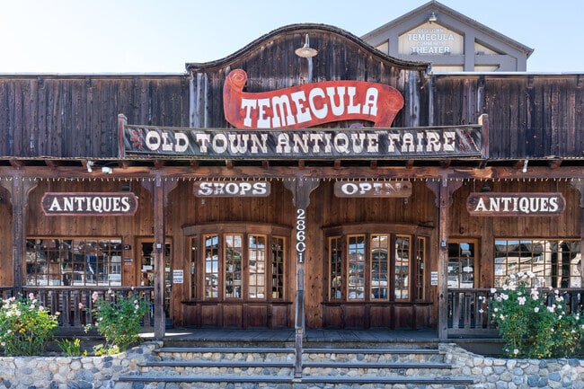 Discover unique treasures at Old Town Antique Faire near Los Ranchitos, Temecula.