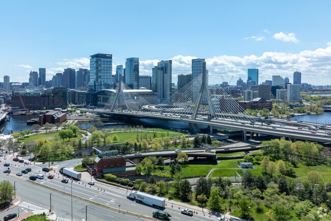 Interstate 93 is a popular way to get into the Thompson Square-Bunker Hill area from Boston.