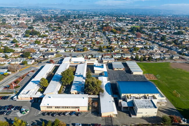 The beautiful campus of Washington Manor Middle School includes modern amenities for students.