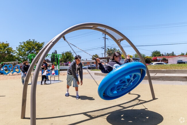 Students from Southgate Elementary filled up the Southgate Park playground after school.