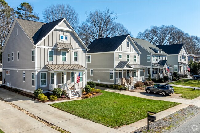 Newly built traditional homes are a popular option in Matthews.