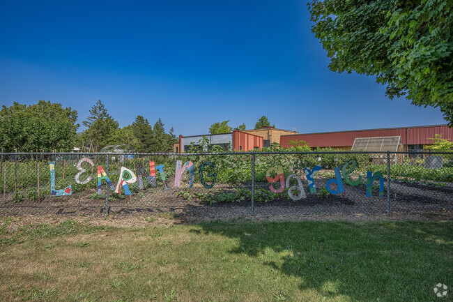 Learning Garden at Five Oaks Middle School in Beaverton, Oregon.