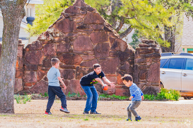 Chitwood Park is a great place for kids to play football.