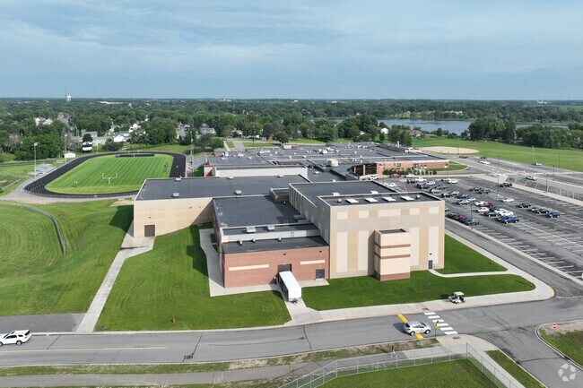 Albany Area Middle School shares its campus with the high school.