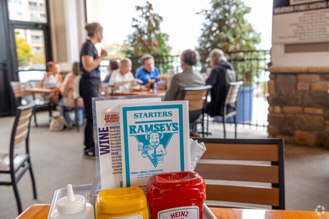 Ramsey's, a local favorite, is right across the street from the Glendover neighborhood.