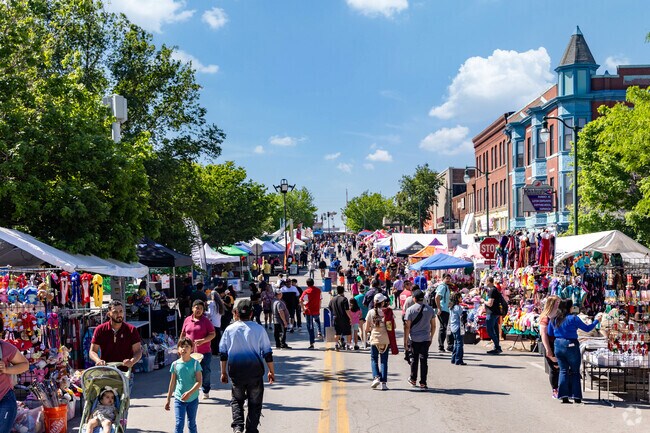 The Cinco de Mayo Festival in downtown draws crowds of Lake-Bristol Square locals every spring