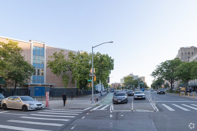 Castle Bridge School is in Washington Heights, New York City.