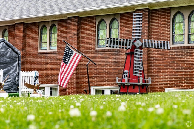 Many American flags are proudly hung in the Munhall area.