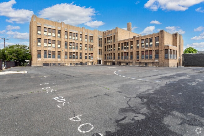 Joseph H Brown School schoolyard in Holmesburg.