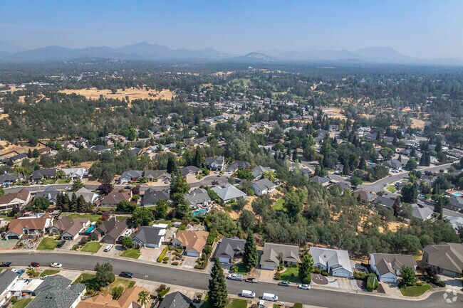 Twinview has many open spaces with winding tree lined homes.
