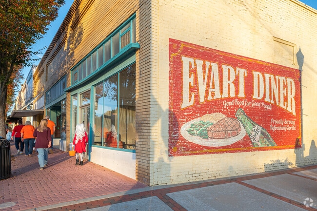 Several historic murals have been revitalized in the downtown Social Circle area.