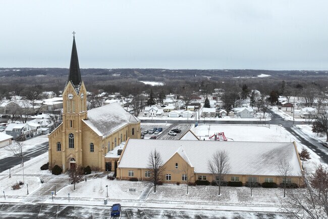 Our Lady of the Prairie Catholic School
lies near downtown Belle Plaine.